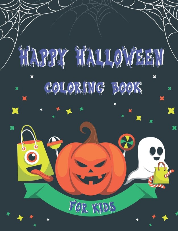 Front cover_Happy Halloween Coloring Book for Kids