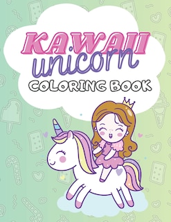 Front cover_Kawaii Unicorn Coloring Book