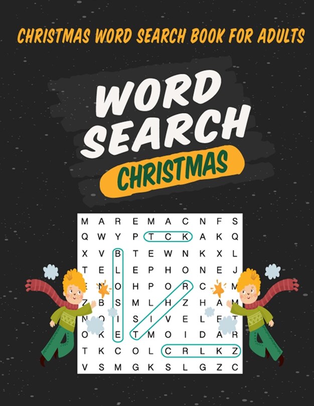 Front cover_Christmas Word Search Book For Adults