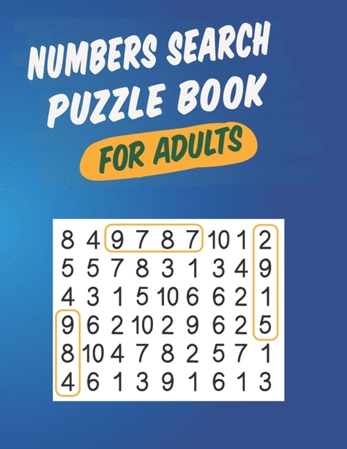 Couverture_Numbers Search Puzzle Book For Adults