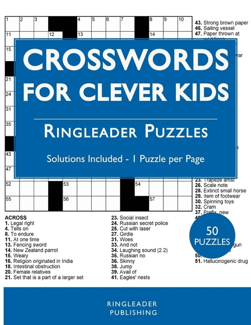 Couverture_Crosswords For Clever Kids