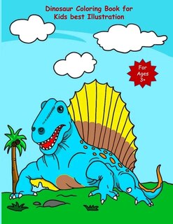 Front cover_Dinosaur Coloring Book for Kids best Illustration