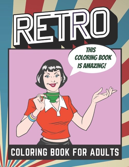 Front cover_Retro Coloring Book For Adults