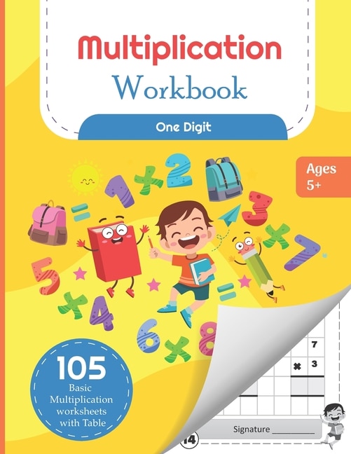 Front cover_Multiplication Workbook One Digit