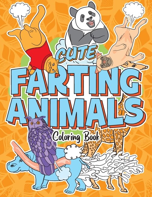 Front cover_Cute Farting Animals Coloring Book