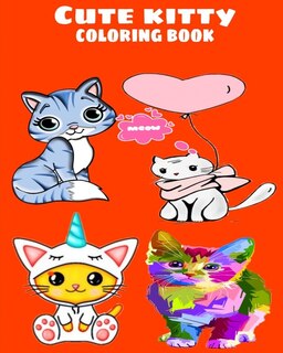 Front cover_Cute kitty Coloring Book