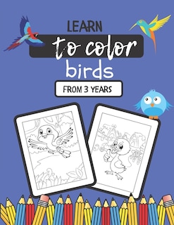 Front cover_Learn to Color Birds