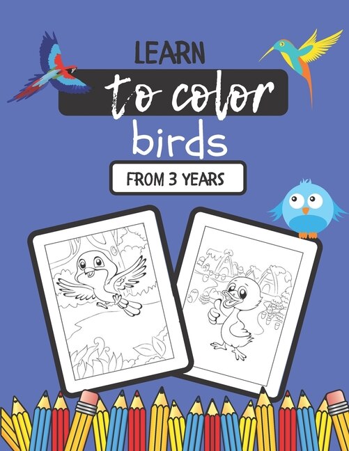 Front cover_Learn to Color Birds