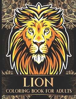 Front cover_Lion Coloring Book For Adults