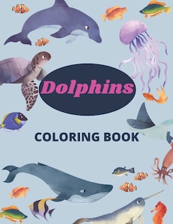 Front cover_Dolphins Coloring Book
