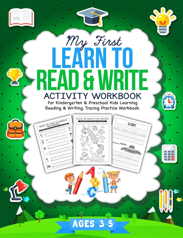 Front cover_My First Learn To Read & Write Activity Workbook