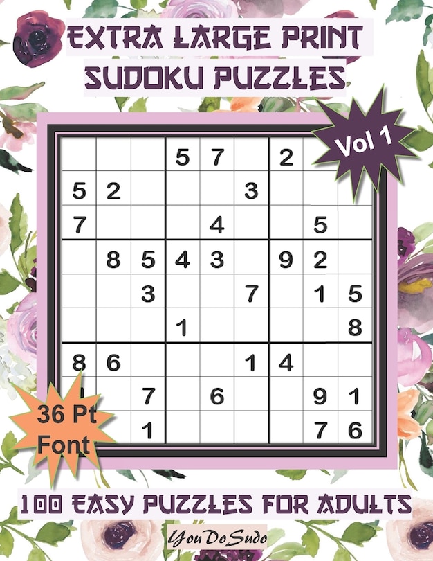 Front cover_Extra Large Print Sudoku Puzzles