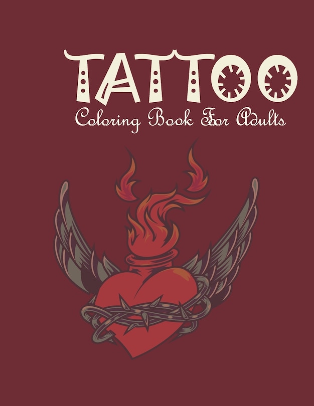 Front cover_Tattoo Coloring Book For Adults