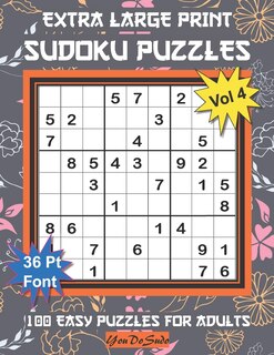 Front cover_Extra Large Print Sudoku Puzzles