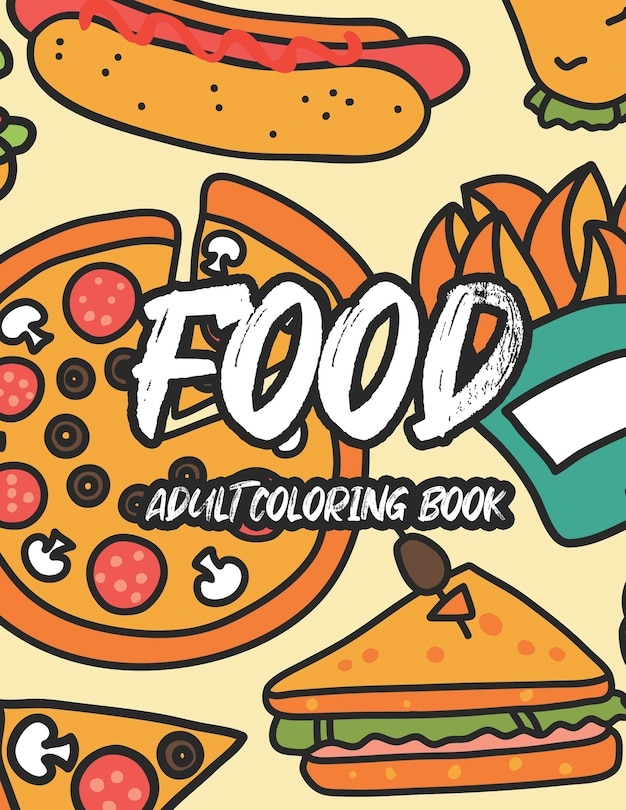 Front cover_Food Adult Coloring Book