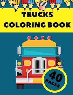 Front cover_Trucks Coloring Book