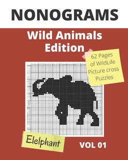 Front cover_NONOGRAMS, Wild Animals Edition