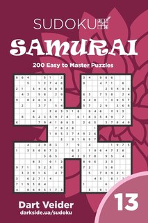 Couverture_Sudoku Samurai - 200 Easy to Master Puzzles 9x9 (Volume 13)