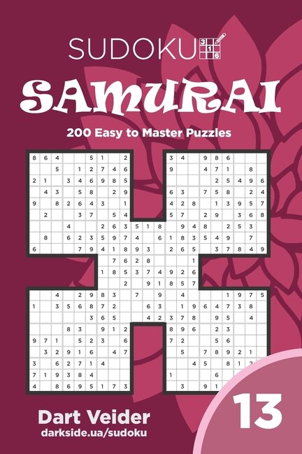 Couverture_Sudoku Samurai - 200 Easy to Master Puzzles 9x9 (Volume 13)