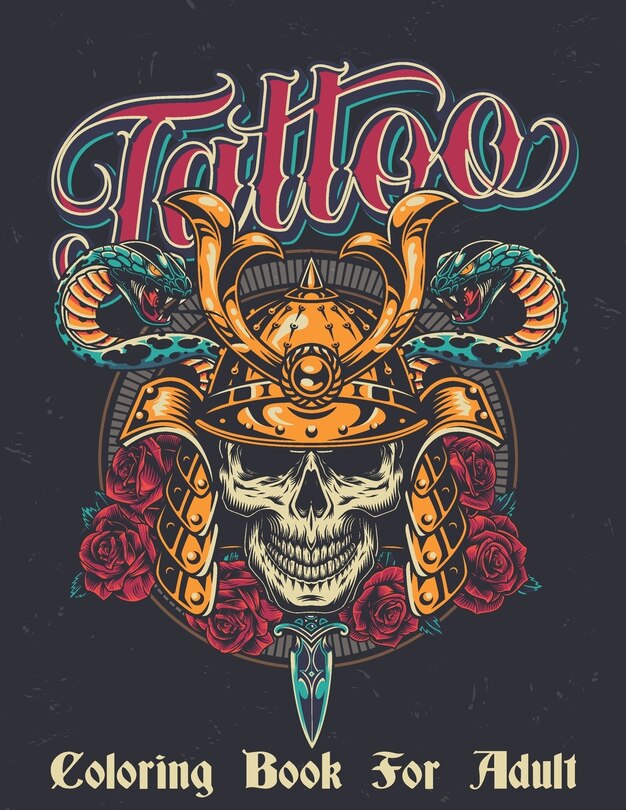 Front cover_Tattoo Coloring Book