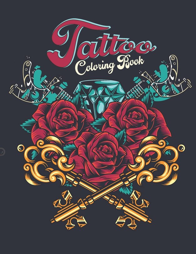 Front cover_Tattoo Coloring Book