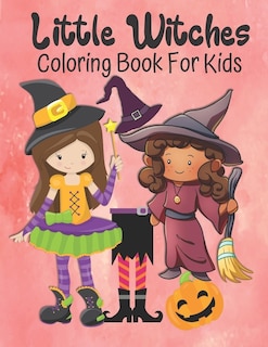 Front cover_Little Witches Coloring Book For Kids