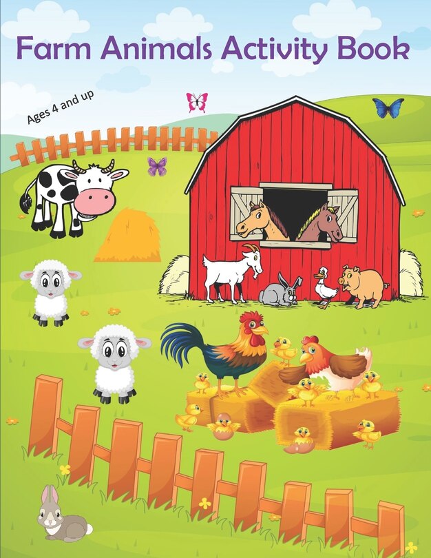 Front cover_Farm Animals Activity Book