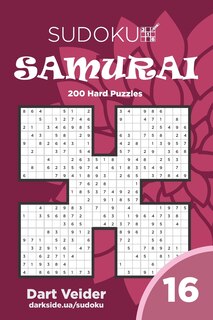 Couverture_Sudoku Samurai - 200 Hard Puzzles 9x9 (Volume 16)