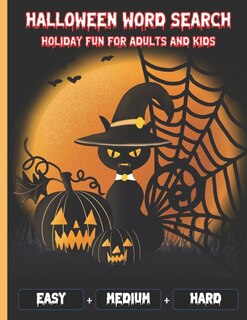 Front cover_Halloween Word Search Holiday Fun For Adults and Kids