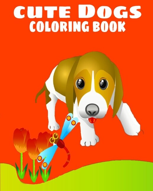 Front cover_Cute Dogs Coloring Book for kids