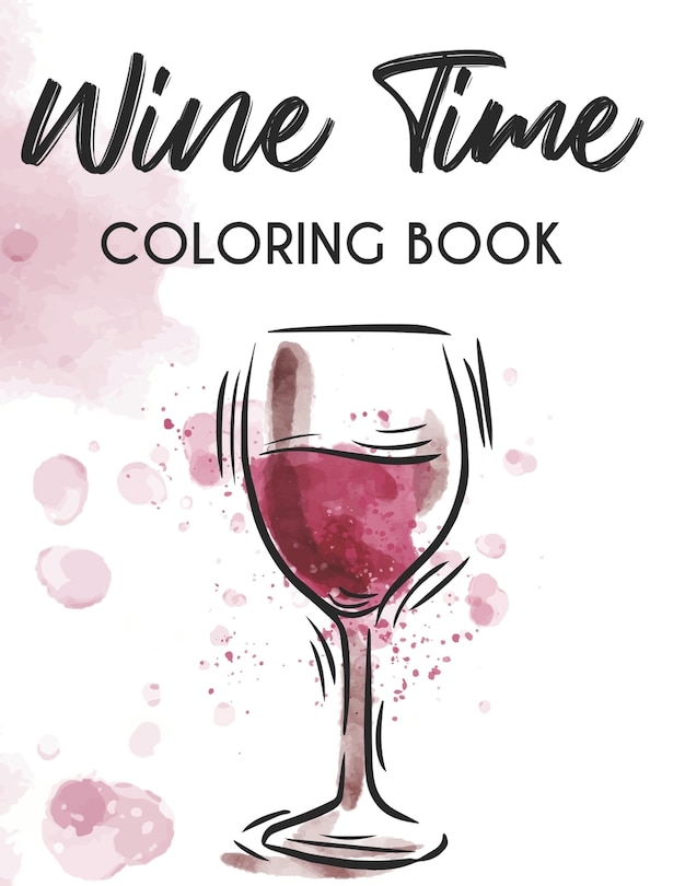 Couverture_Wine Time Coloring Book