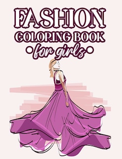 Front cover_Fashion Coloring Book For Girls