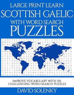 Front cover_Large Print Learn Scottish Gaelic with Word Search Puzzles