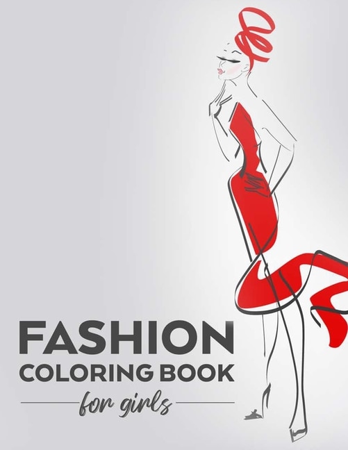Front cover_Fashion Coloring Book For Girls