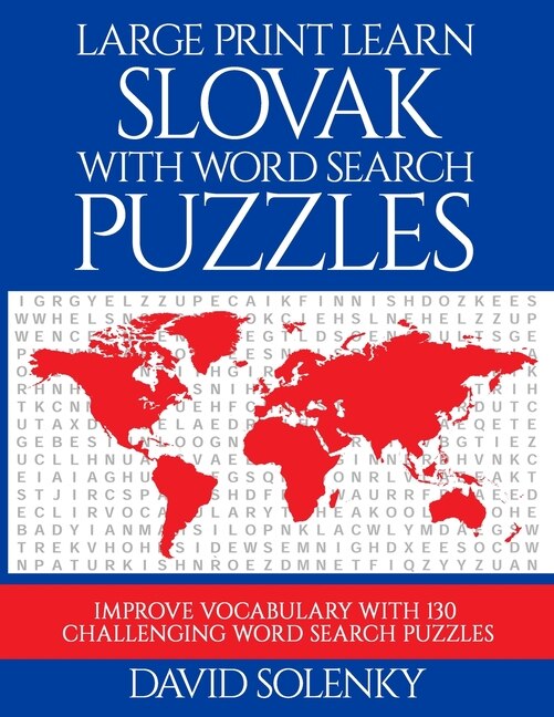 Front cover_Large Print Learn Slovak with Word Search Puzzles