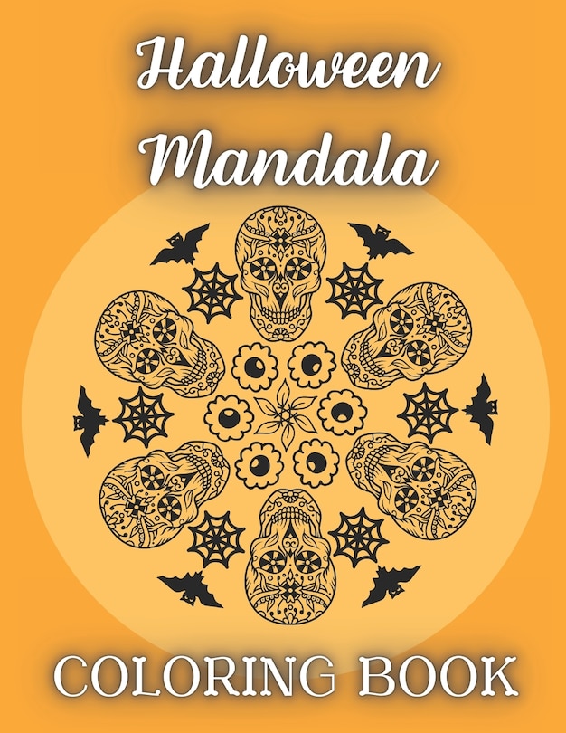 Front cover_Halloween Mandala Coloring Book