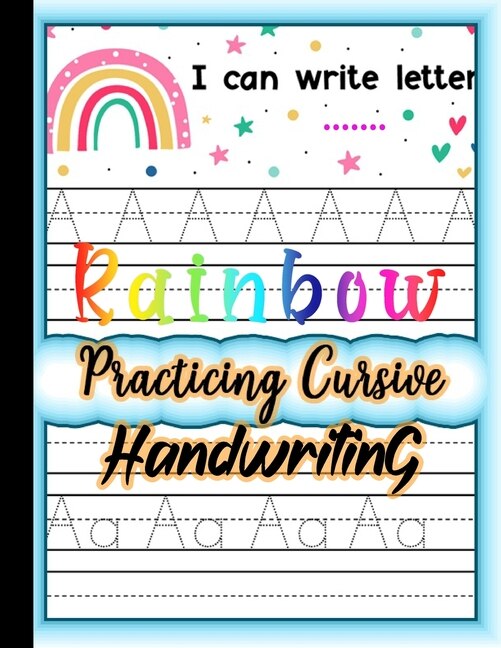 Front cover_Rainbow Practicing Cursive Handwriting
