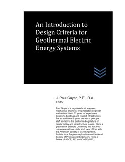 Front cover_An Introduction to Design Criteria for Geothermal Electric Energy Systems