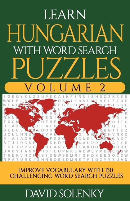 Front cover_Learn Hungarian with Word Search Puzzles Volume 2