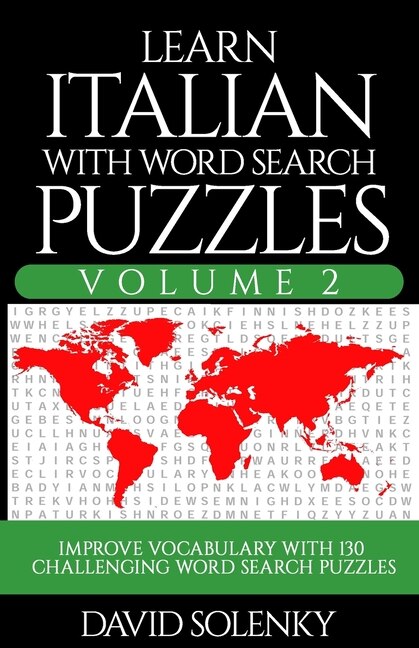 Front cover_Learn Italian with Word Search Puzzles Volume 2