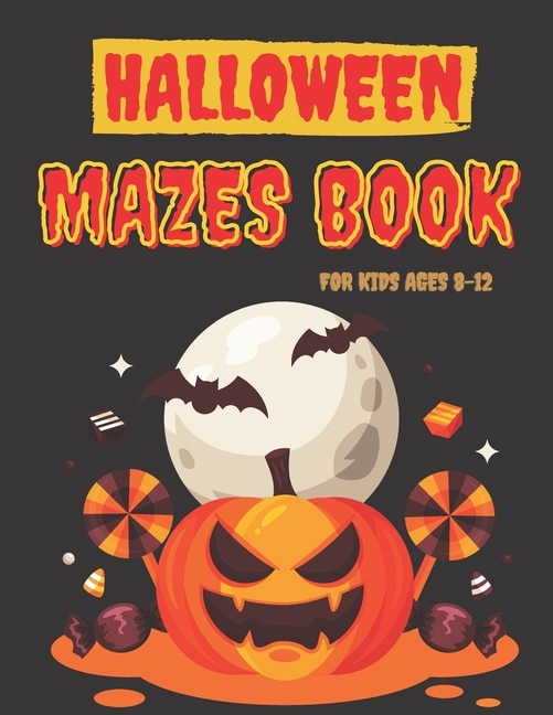Couverture_Halloween Mazes Book for Kids ages 8-12