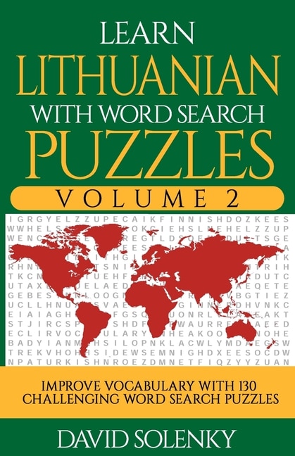 Front cover_Learn Lithuanian with Word Search Puzzles Volume 2