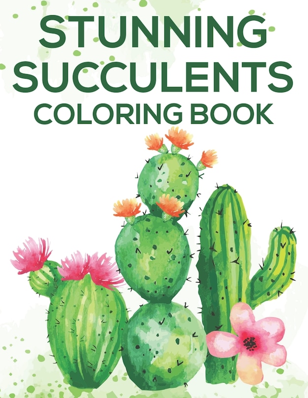 Couverture_Stunning Succulents Coloring Book