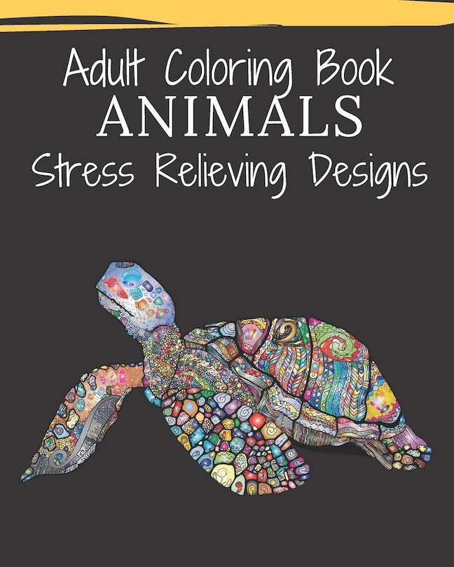 Animals Adult Coloring Book: Stress Relieving Designs And Relaxation, Beautiful Forest Animals, Birds, Aquatic, Desert