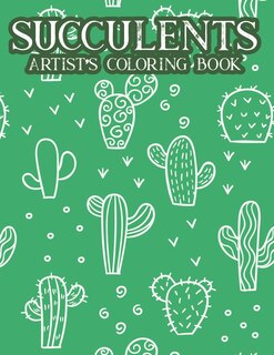 Couverture_Succulents Artist's Coloring Book