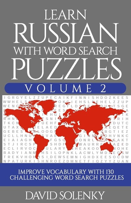 Front cover_Learn Russian With Word Search Puzzles Volume 2