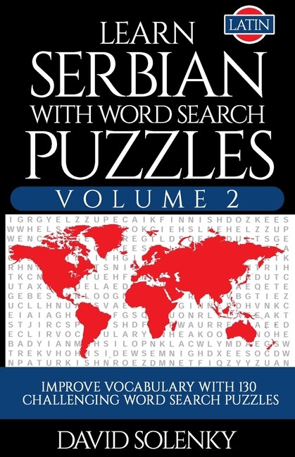 Front cover_Learn Serbian with Word Search Puzzles Volume 2 (Latin)
