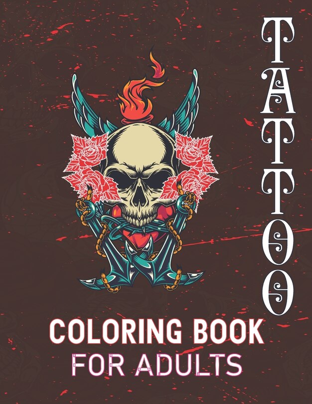 Front cover_Tattoo Coloring Book for Adults