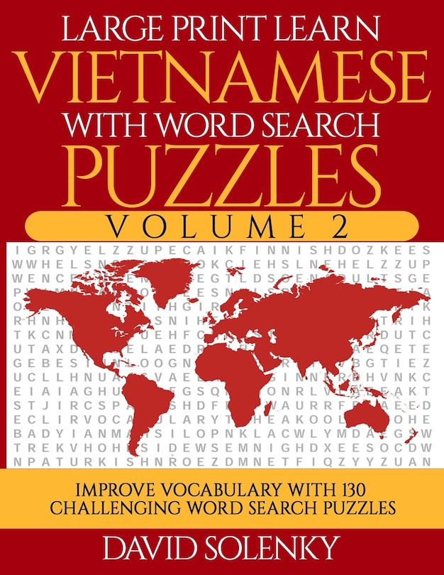 Front cover_Large Print Learn Vietnamese with Word Search Puzzles Volume 2