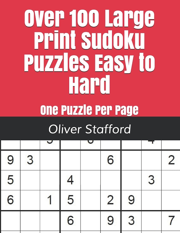 Couverture_Over 100 Large Print Sudoku Puzzles Easy to Hard